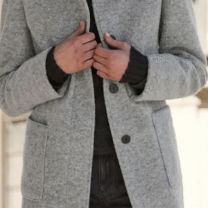 Fashion Stand Collar Woolen Coat With Pockets Fall Winter Casual Button Outwear For Women Clothing